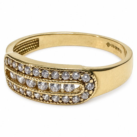 ANILLO ZIRCONIAS 10K