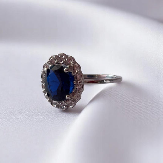 ANILLO DE PLATA .925 ZAFIRO