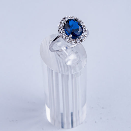ANILLO DE PLATA .925 ZAFIRO