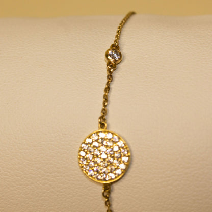 PULSO CIRCULO BRILLANTE ORO 10K