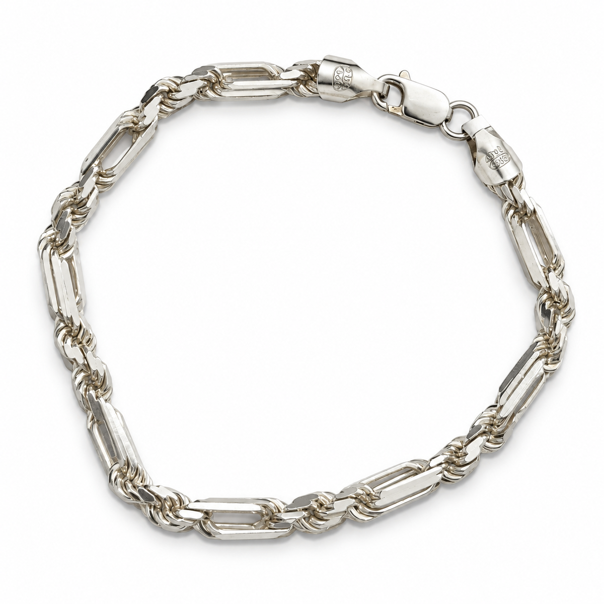 PULSO TORZAL FÍGARO PLATA .925