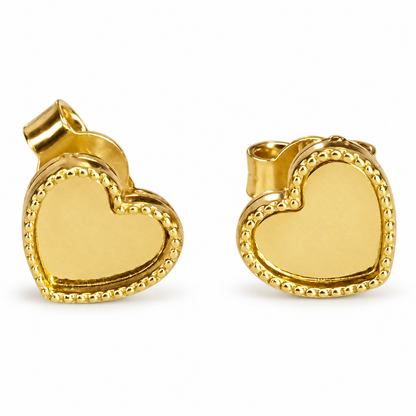 Broquel corazón 14k
