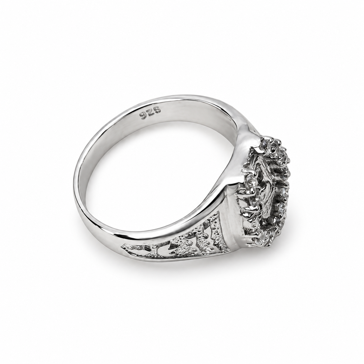 ANILLO CABALLO C/P GRABADO A LOS COSTADOS