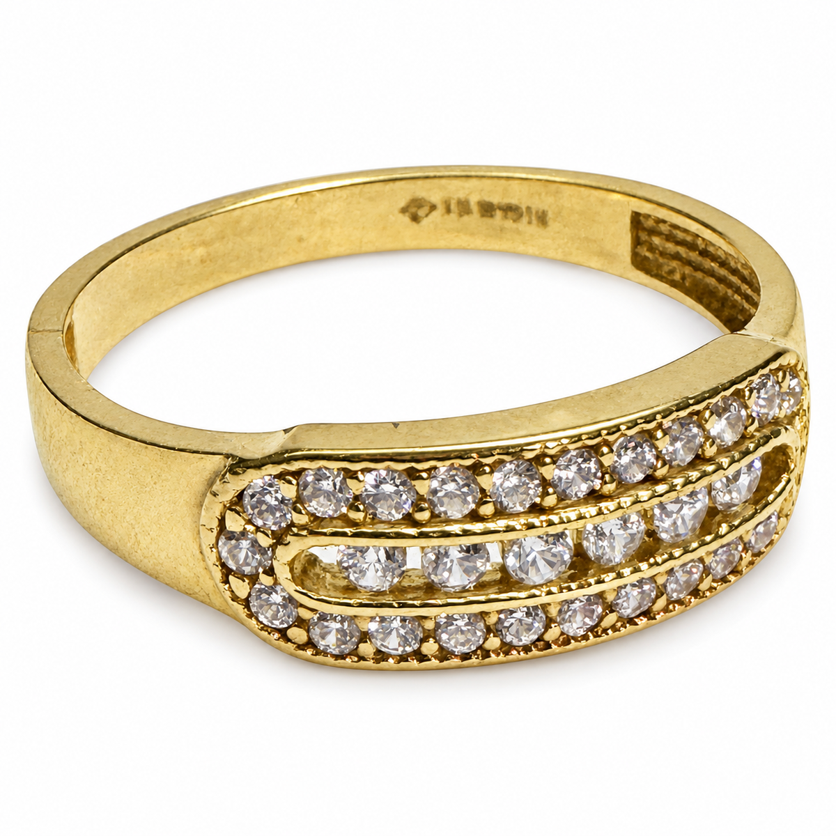 ANILLO ZIRCONIAS 10K