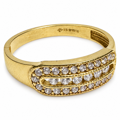 ANILLO ZIRCONIAS 10K