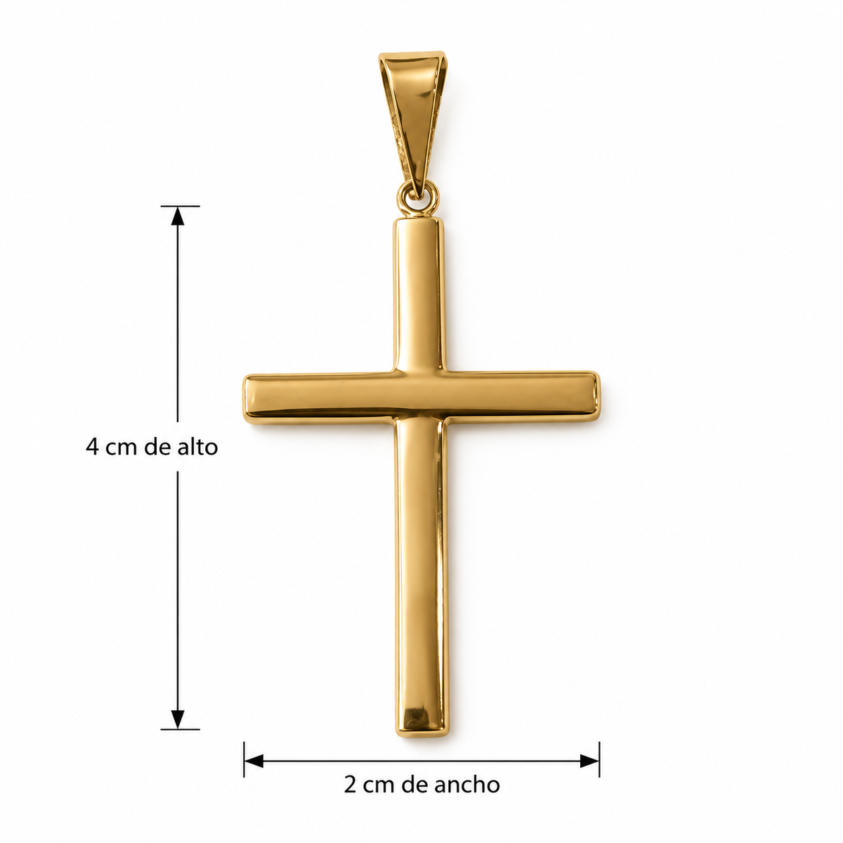 CRUZ LISA ORO 14k