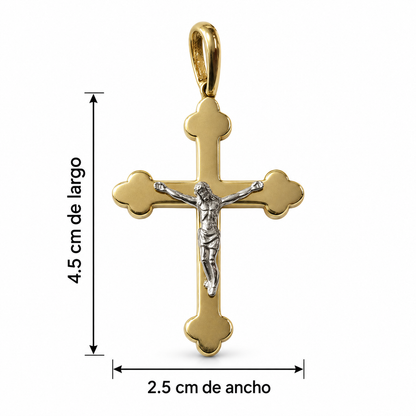 CRUZ CON CRISTO ORO 14k