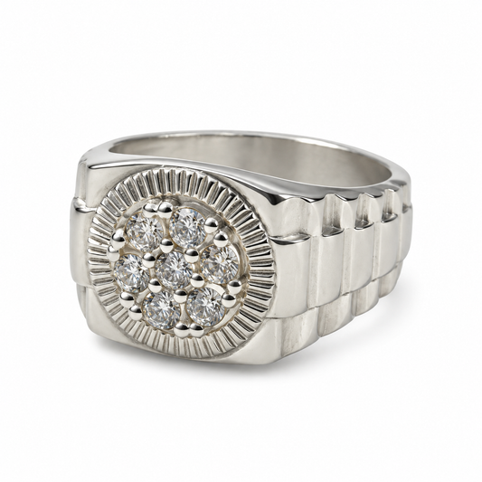 ANILLO TIPO ROLEX C/P FLOR REDONDA