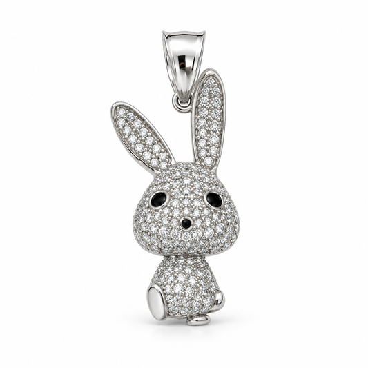 DIJE CONEJO PLATA .925