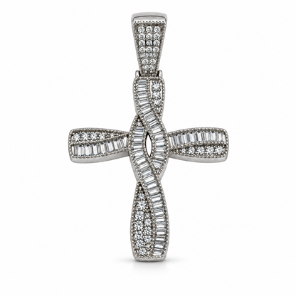 DIJE CRUZ PLATA .925