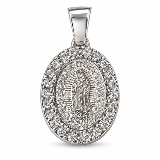 MEDALLA VIRGEN PLATA .925