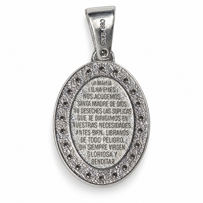 MEDALLA VIRGEN PLATA .925