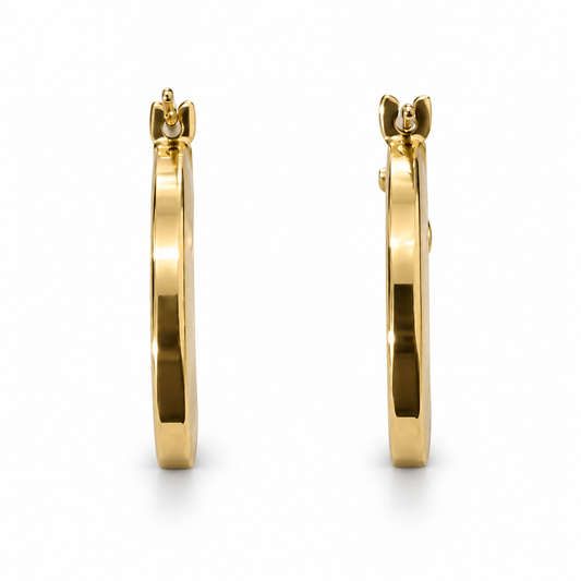 ARRACADA LISA ORO 10k