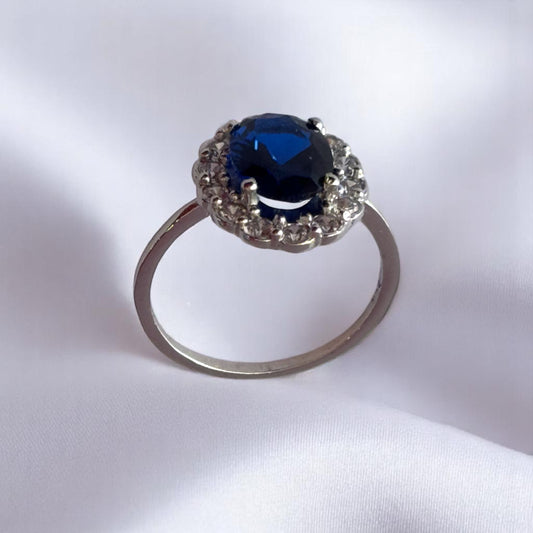 ANILLO DE PLATA .925 ZAFIRO