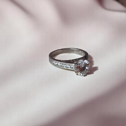 ANILLO SOLITARIO PLATA