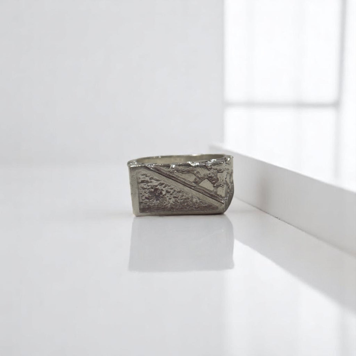 ANILLO MITAD MESA RUGOSA Y TEXTURIZADO C/P