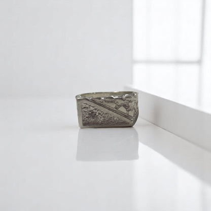 ANILLO MITAD MESA RUGOSA Y TEXTURIZADO C/P