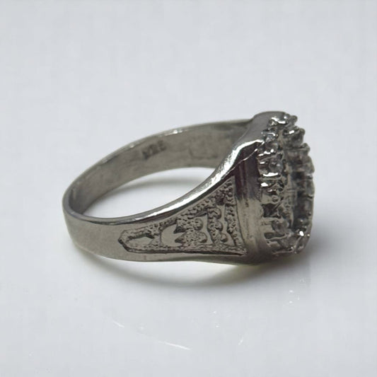 ANILLO CABALLO C/P GRABADO A LOS COSTADOS